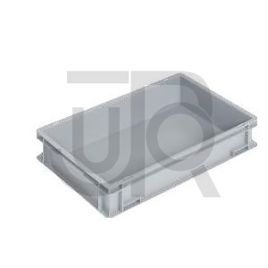 Kunststof bak Euronorm 600 X 400 X 120MM (DXBXH) grijs-0