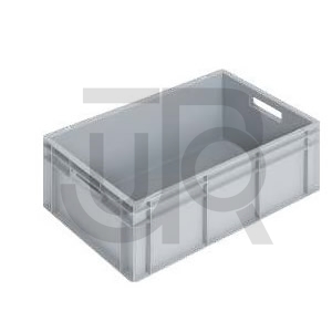 Kunststof bak Euronorm 600 X 400 X 220MM (DXBXH) grijs-0