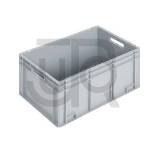 Kunststof bak Euronorm 600 X 400 X 280MM (DXBXH) grijs-0