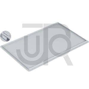 Deksel Euronorm 600 x 400 t.b.v. kunststof bakken grijs-0