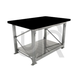 Werktafel verzinkt L1200xD900xH900, 28mm MDF werkblad incl. extra legbord-0