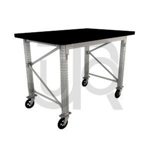 Verrijdbare werktafel verzinkt L1200xD900xH900 28mm MDF werkblad-0