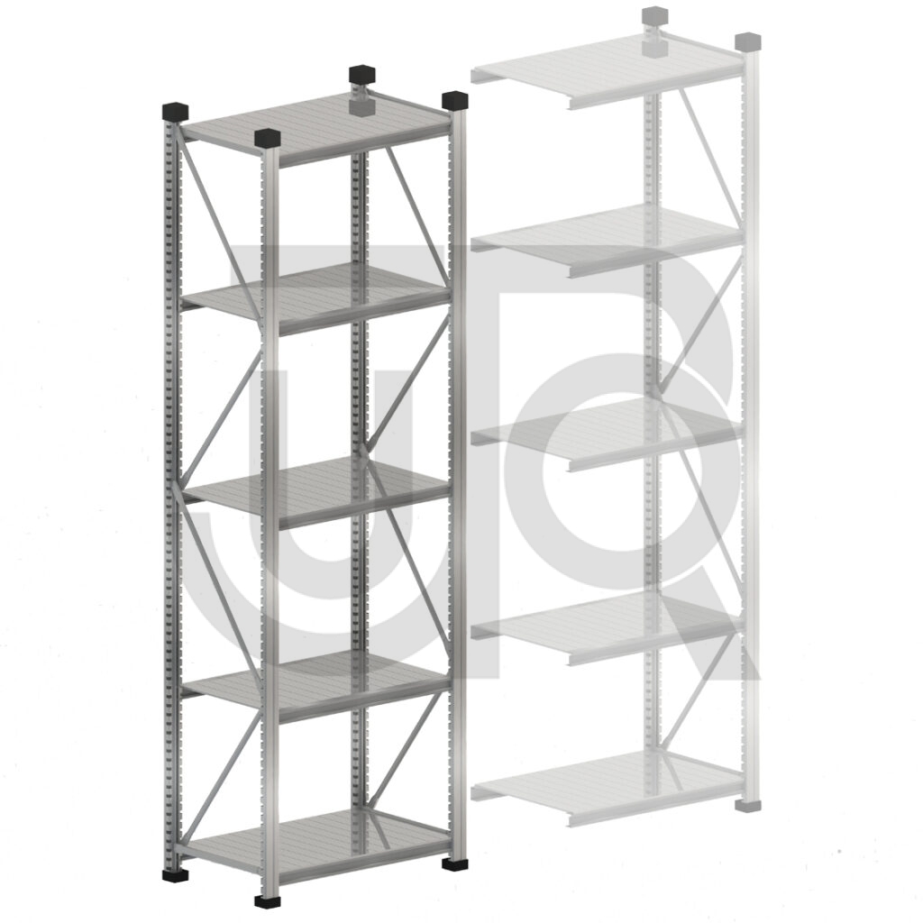 Gebruikte legbordstelling H2960 x D400 | startset vak 1500 mm-0