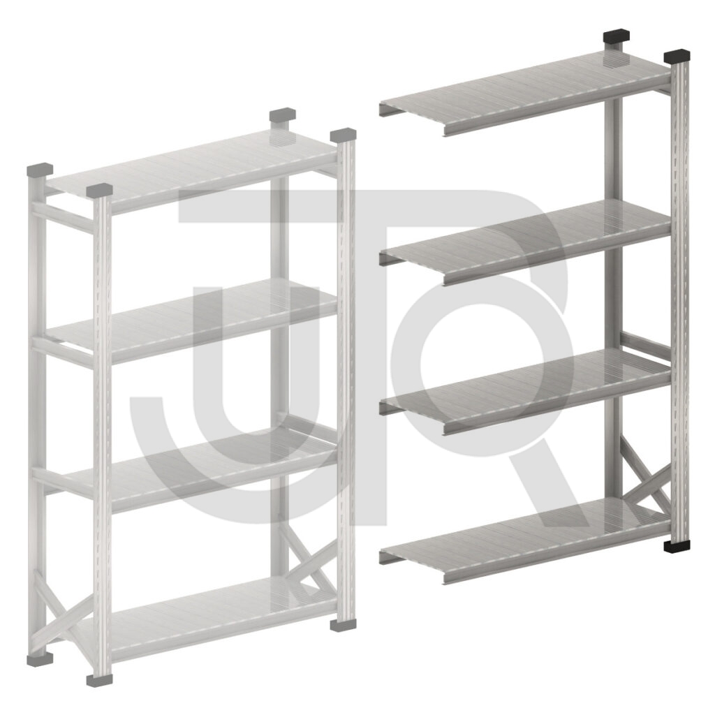 Gebruikte legbordstelling H1972 x D320 | aanbouwset vak 1200 mm-0