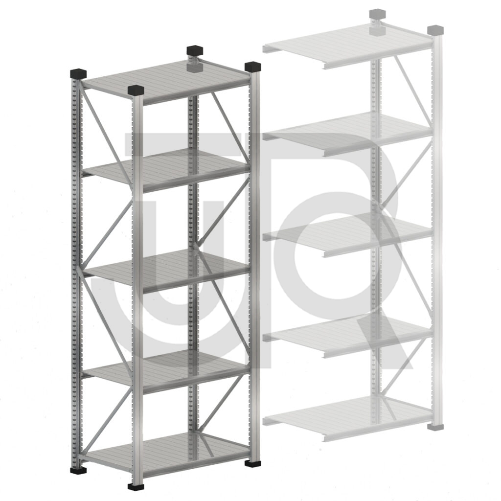 Gebruikte legbordstelling USA H2500 x D600 | startset vak 1200mm-0