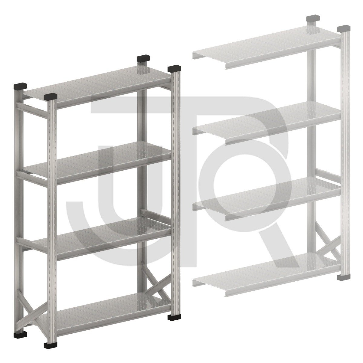 Gebruikte legbordstelling H1972 x D320 | startset vak 1200mm-0