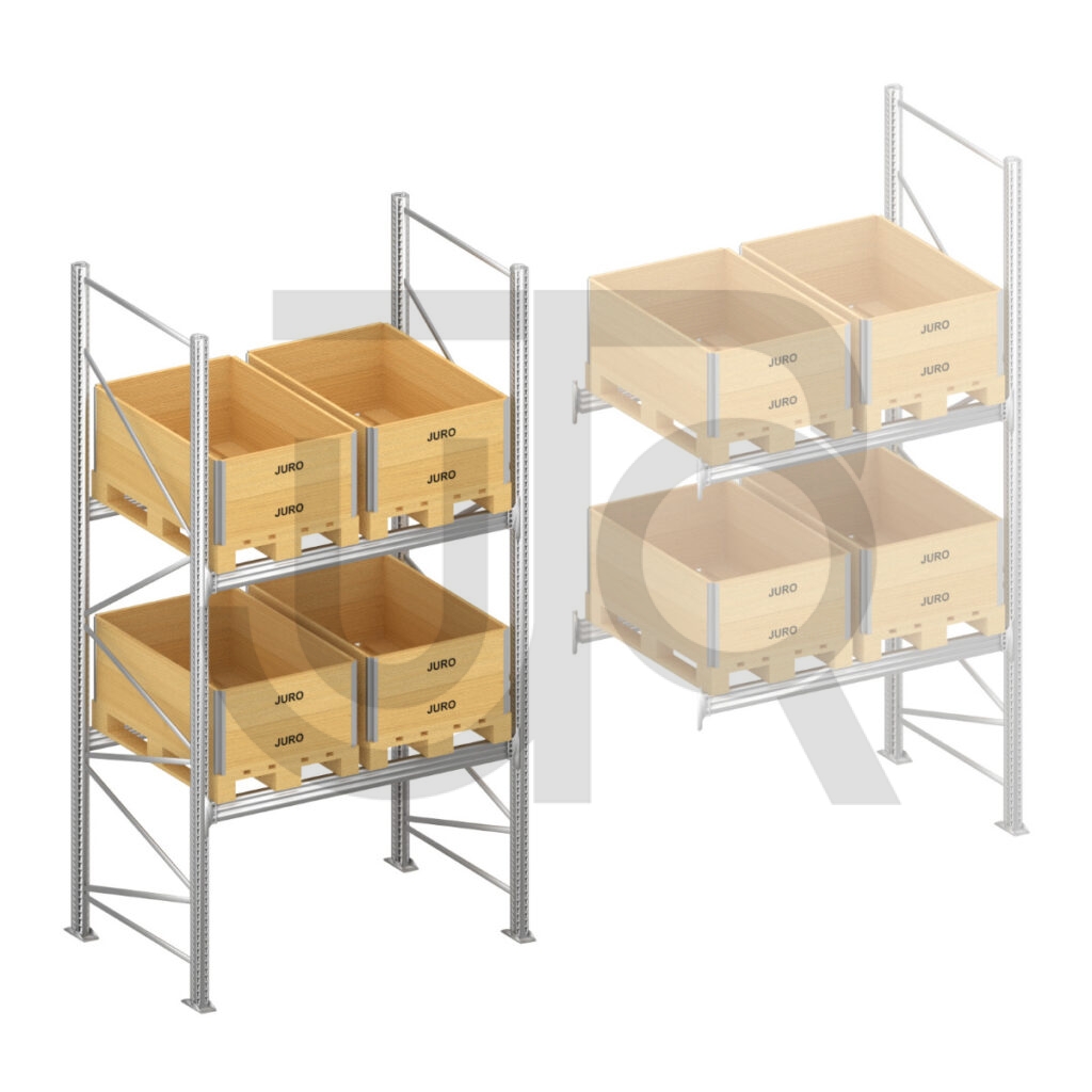 Palletstelling H3500 x D1100, liggers 106/3 | startset vak 1800mm-0