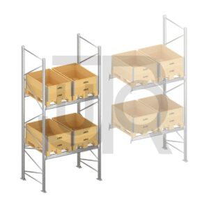 Palletstelling H4000 x D1100, liggers 106/3 | startset vak 1800mm-0