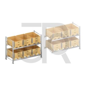 Palletstelling H2000 x D1100, liggers 106/3 | startset vak 2700 mm -0