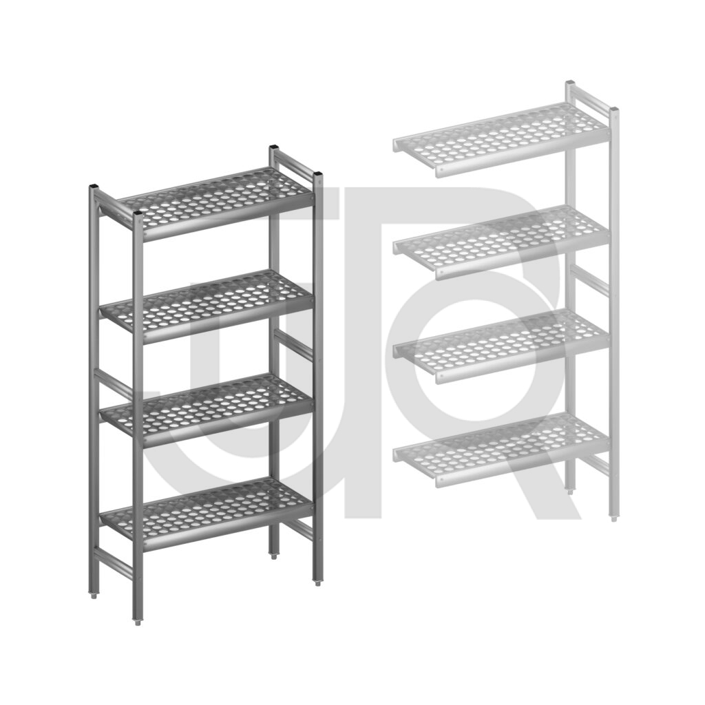 Hygiënische stelling H1685 x D360 | startset vak 780 mm-0