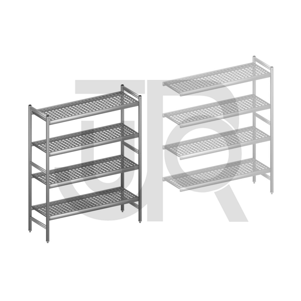 Hygiënische stelling H1685 x D460 | startset vak 1320 mm-0