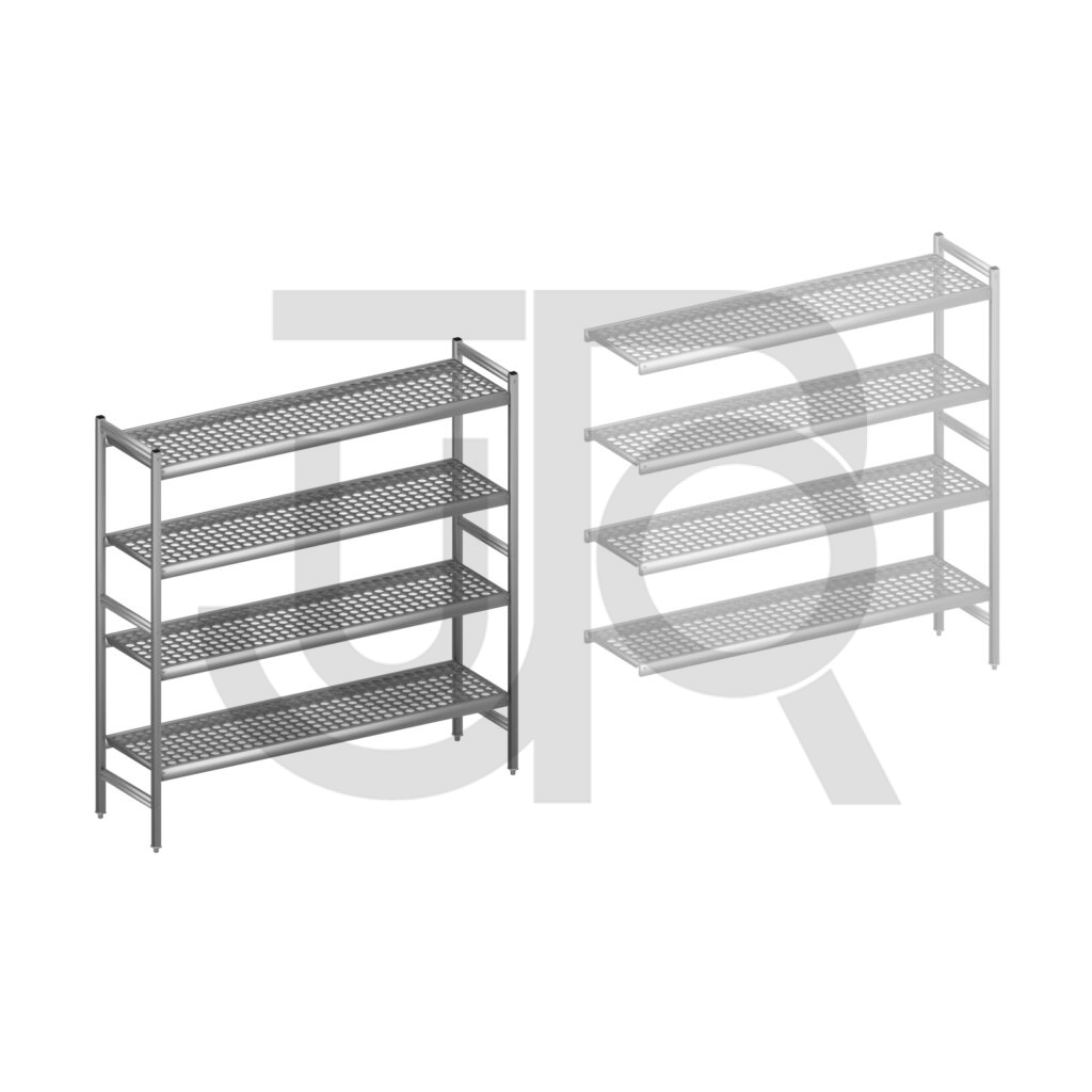 Hygiënische stelling H1685 x D460 | startset vak 1620 mm-0