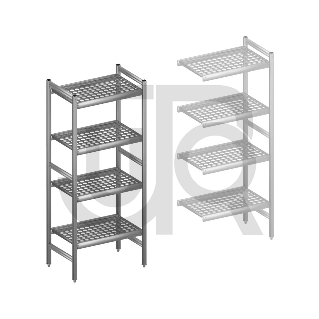 Hygiënische stelling H1685 x D460 | startset vak 660 mm-0