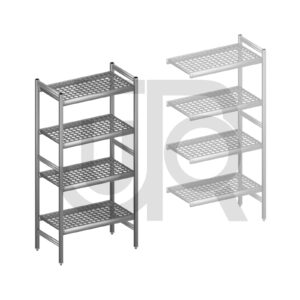 Hygiënische stelling H1685 x D460 | startset vak 780 mm-0