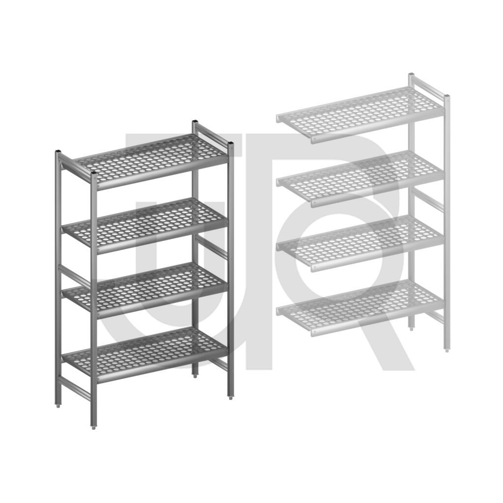 Hygiënische stelling H1685 x D460 | startset vak 960 mm-0