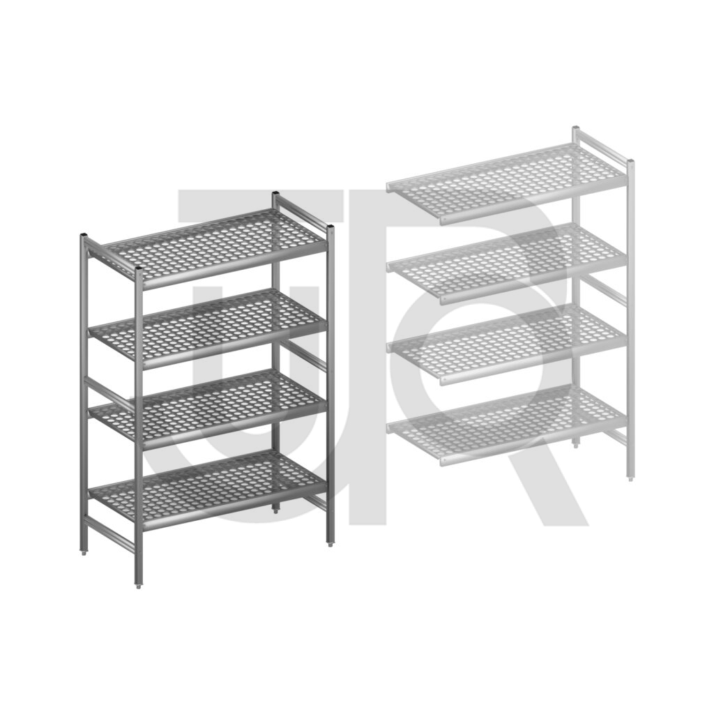 Hygiënische stelling H1685 x D560 | startset vak 1080 mm-0