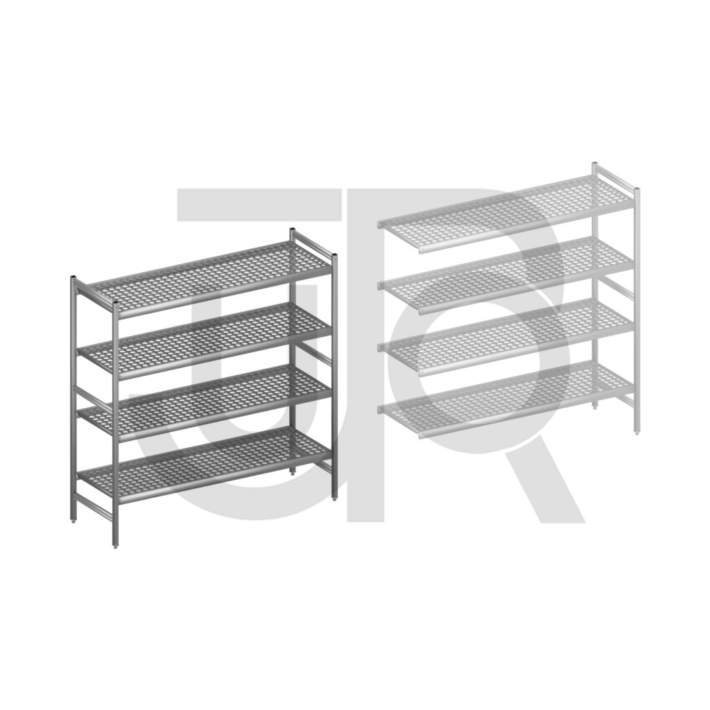 Hygiënische stelling H1685 x D560 | startset vak 1620 mm-0