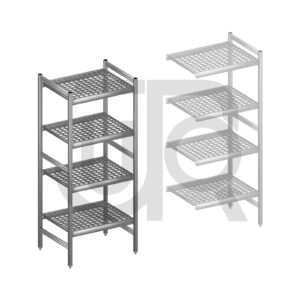 Hygiënische stelling H1685 x D560 | startset vak 660 mm-0