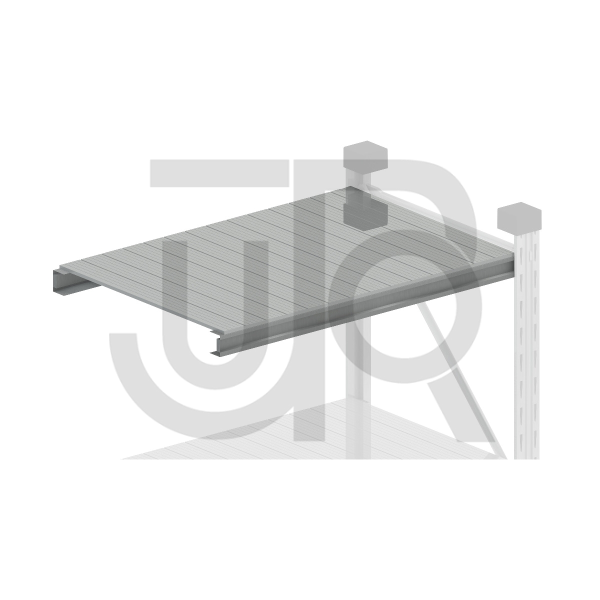 Compleet legbord Metalsistem 1500 X 800 mm, H25/A, type S1 (B x D)-4736