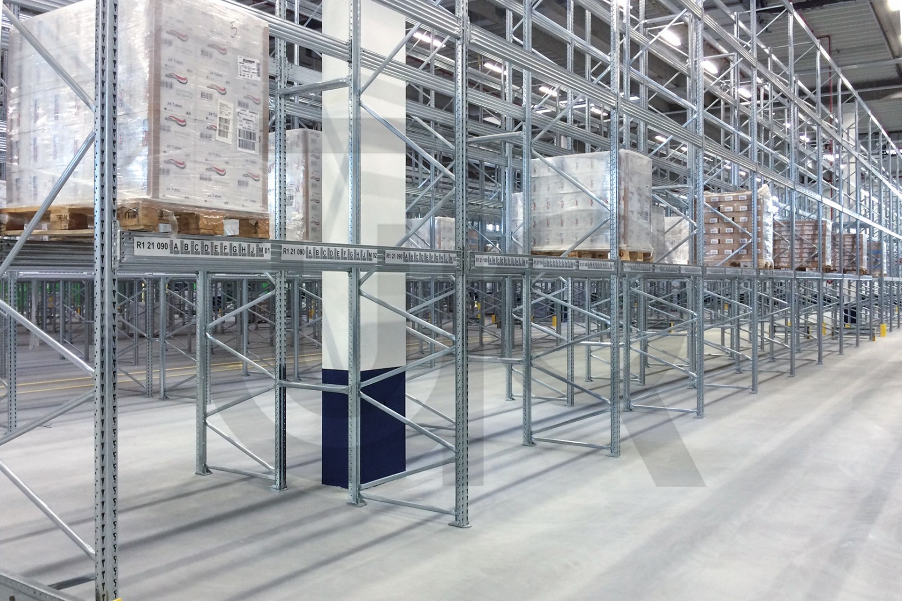 Palletstelling H2000 x D1100, liggers 106/3 | aanbouwset vak 2700 mm-5321