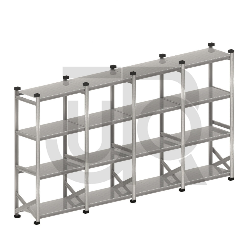 Legbordstelling H1972 x D320 |voordeelrij 4x vak 1500 mm-0