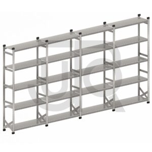 Legbordstelling H2500 x D600 |voordeelrij 4x vak 1200 mm-0