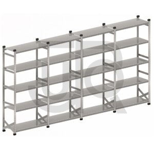 Legbordstelling H2500 x D500 |voordeelrij 4x vak 1200 mm-0