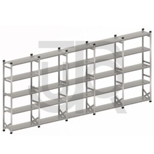 Legbordstelling H2500 x D700 |voordeelrij 10x vak 1200 mm-0