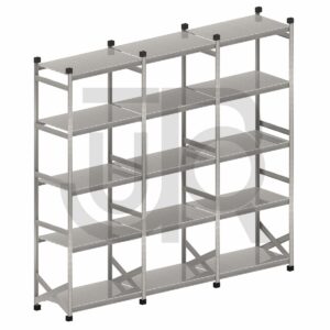 Legbordstelling H2500 x D500 |voordeelrij 3x vak 1050 mm-0