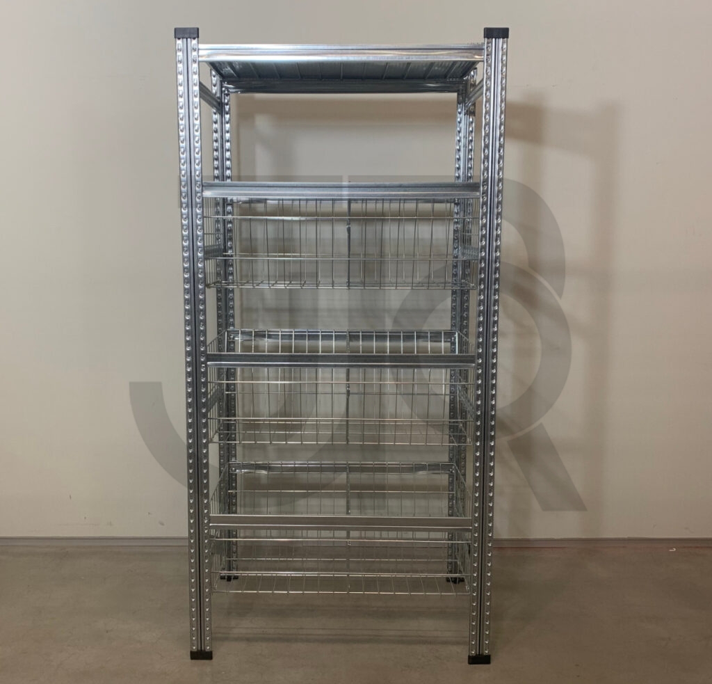 Draadmandstelling H2500 x D600 | vak 900mm | incl draadmanden-0