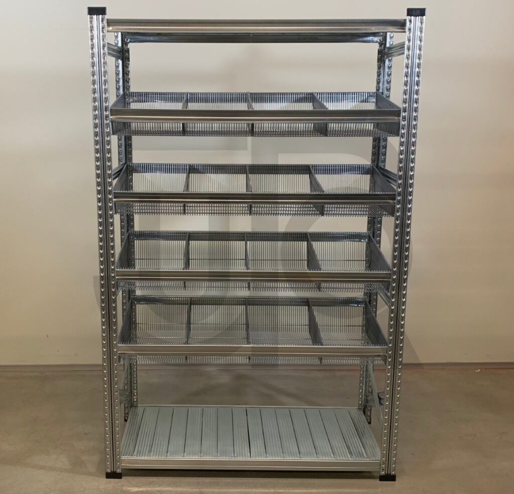 Draadmandstelling H2500 x D400 | vak 1200mm | incl draadmanden-0