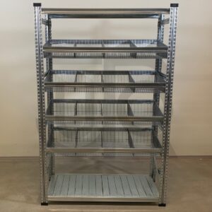 Draadmandstelling H2500 x D400 | vak 1200mm | incl draadmanden-0