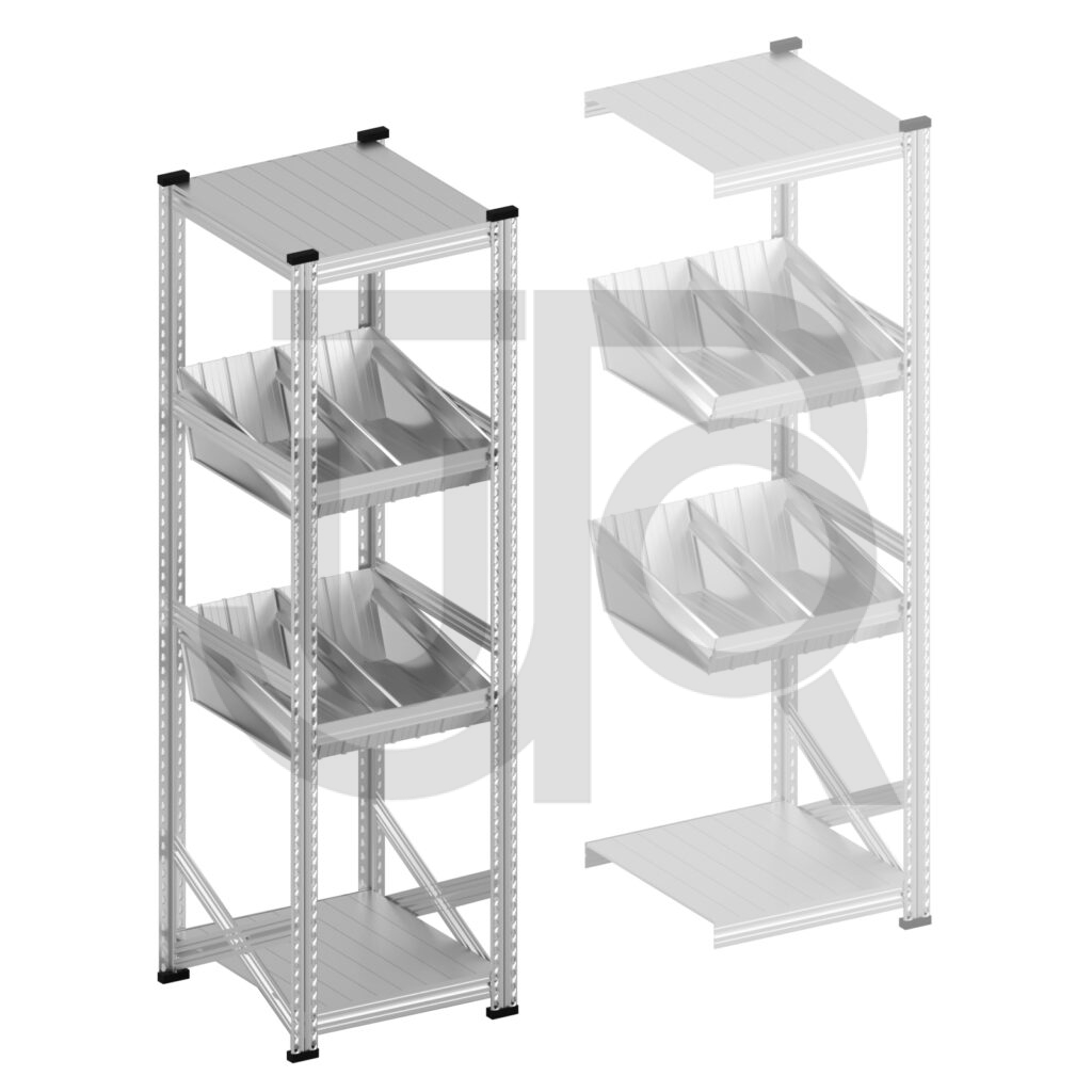 Modulaire bakken stelling H1972 x D600 |startset vak 600 mm-0