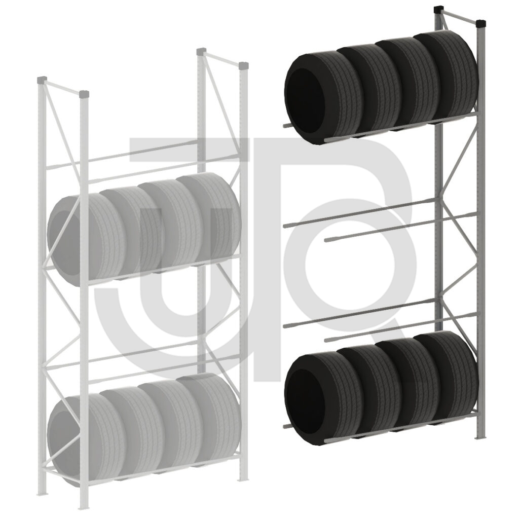 Verzinkte professionele Metalsistem bandenstelling. Grote voorraad - Magazijn.store