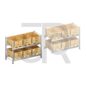 Palletstelling H2000 x D1100, liggers 140/33 | startset vak 2700 mm -0