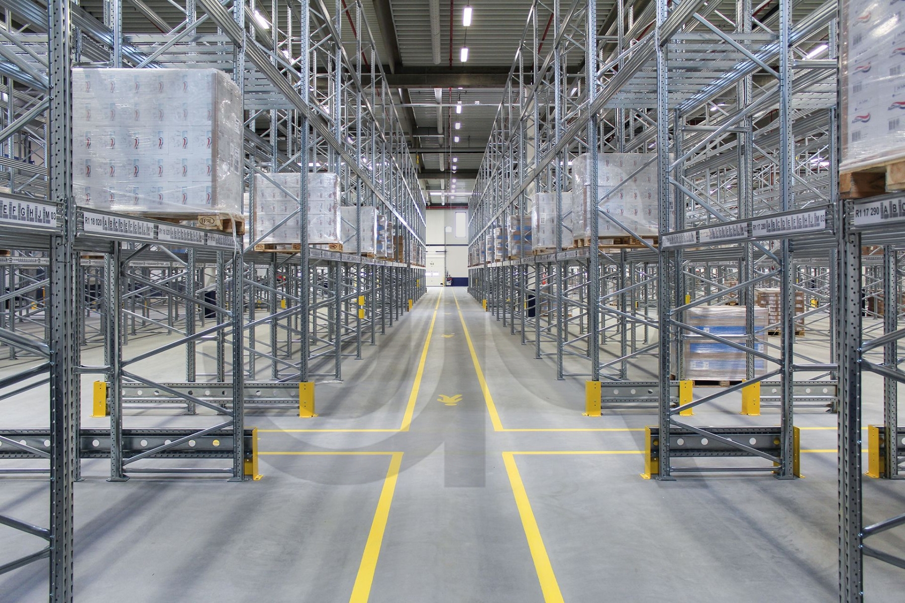 Palletstelling H2000 x D1100, liggers 140/33 | startset vak 2700 mm -7862