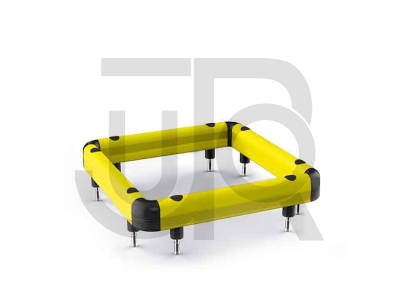 Kunststof kolombeschermer enkele barrière 600x600 mm-0