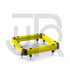 Kunststof kolombeschermer enkele barrière 500x500 mm-0