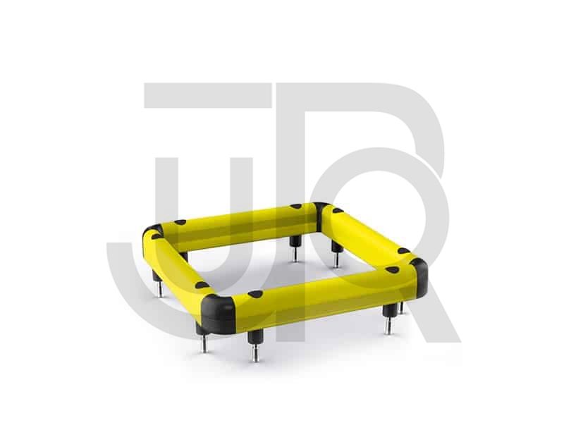 Kunststof kolombeschermer enkele barrière 500x500 mm-0