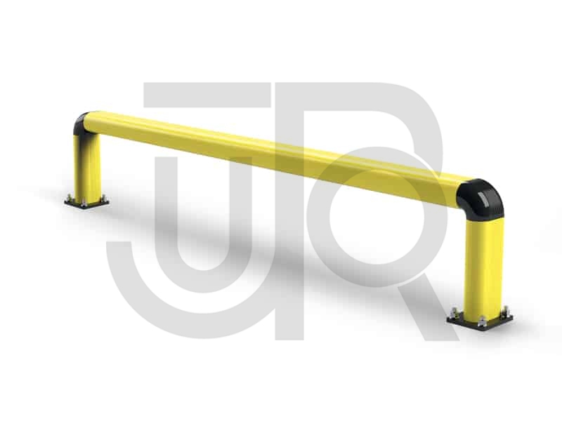 Kunststof aanrijdbeveiliging enkele barrière FE 150 2400x550-0