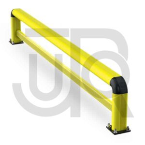 Kunststof aanrijdbeveiliging dubbele barrière FE 150 1100x550-0