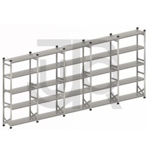 Legbordstelling H3028 x D600 |voordeelrij 10x vak 1350 mm-0