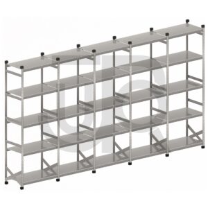 Legbordstelling H3028 x D320 |voordeelrij 5x vak 1050 mm-0