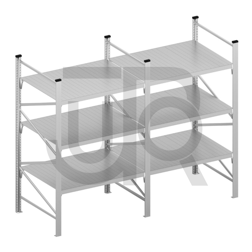 Halfzware grootvakstelling H2000 x D600 | voordeelrij 2x vak 1200 mm-0