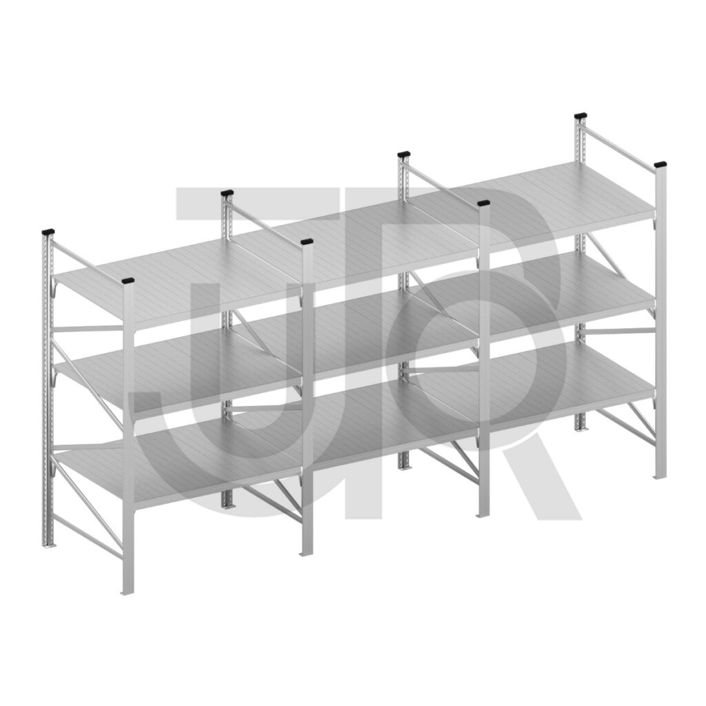 Halfzware grootvakstelling H2000 x D600 | voordeelrij 3x vak 1200 mm-0