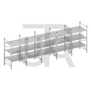Halfzware grootvakstelling H2000 x D600 | voordeelrij 5x vak 1200 mm-0
