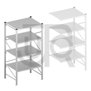 Halfzware grootvakstelling H2500 x D800 | startset vak 1200 mm-0