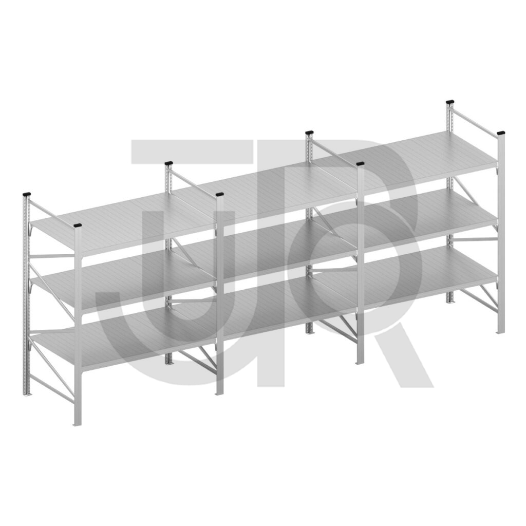 Halfzware grootvakstelling H2000 x D600 | voordeelrij 3x vak 1500 mm-0