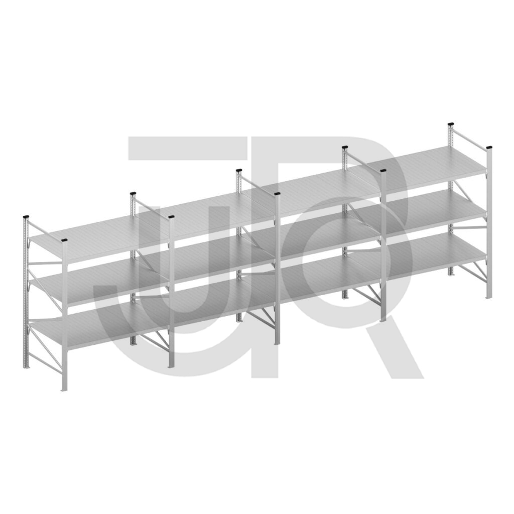 Halfzware grootvakstelling H2000 x D600 | voordeelrij 4x vak 1500 mm-0