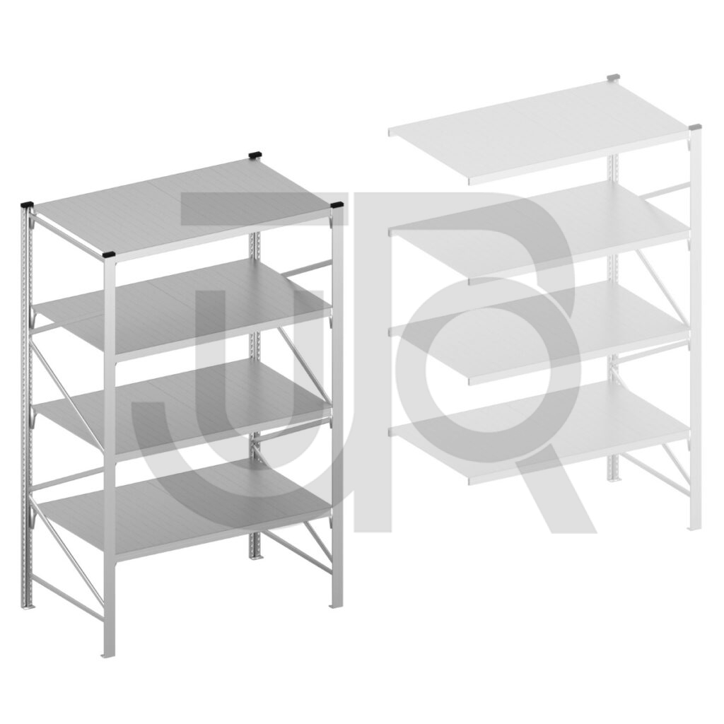 Halfzware grootvakstelling H500 x D700 | startset vak 1500 mm-0